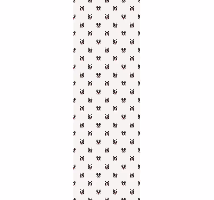 French bulldog pattern Childrens Wallpaper - TenStickers