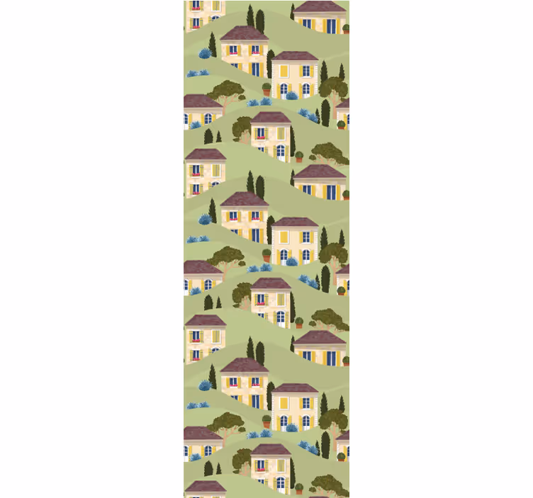 Wallpaper childrens room country villa design - TenStickers