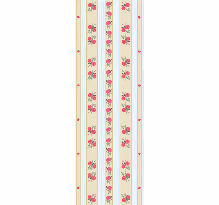 Floral Striped Elegance wallpaper striped - TenStickers