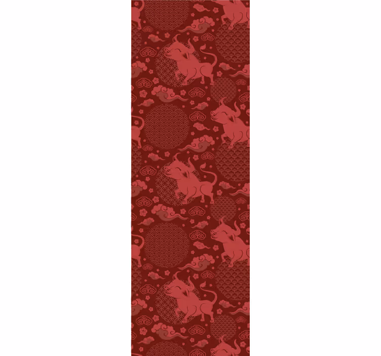 Chinese style vintage pattern classic wallpaper - TenStickers
