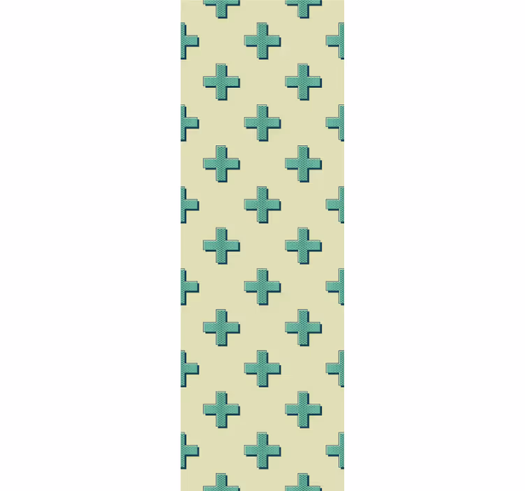 Geometric Cross Pattern wallpaper geometric - TenStickers