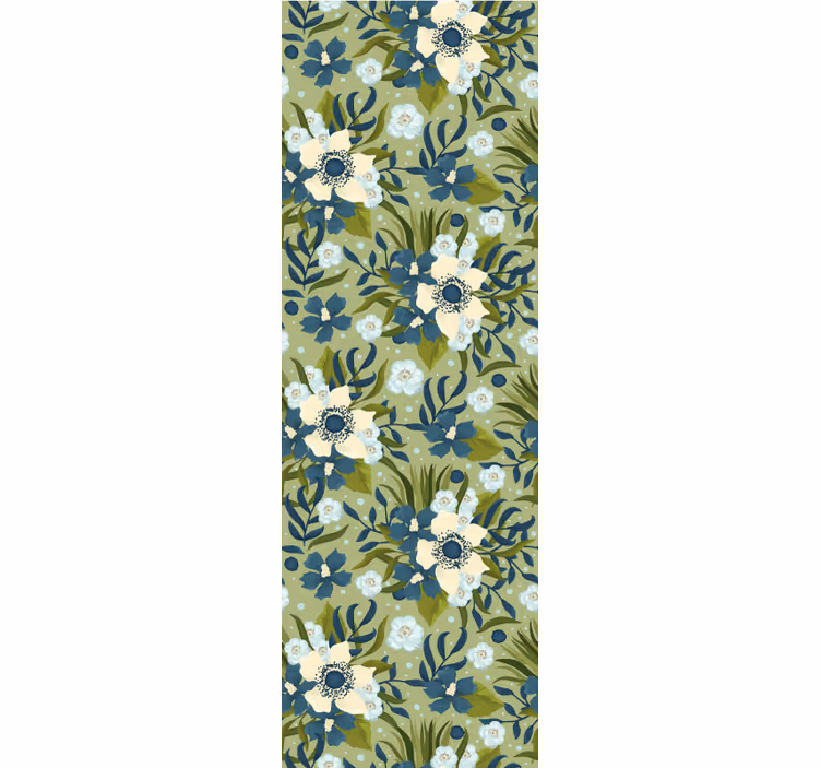 Floral Serenity flowers wallpaper - TenStickers