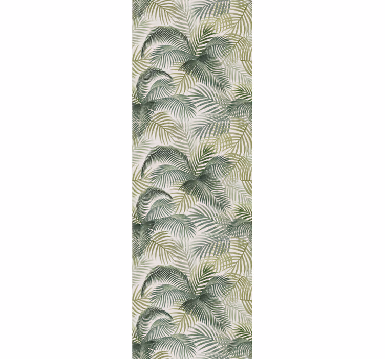 Wild green leaves in nature leaf wallpaper - TenStickers
