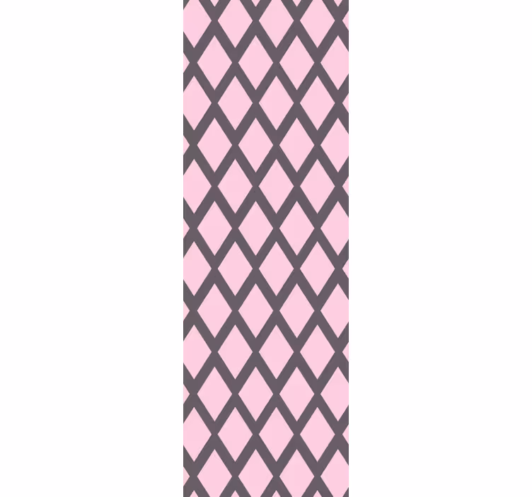 Pink diamond forms wallpaper teenage bedroom - TenStickers