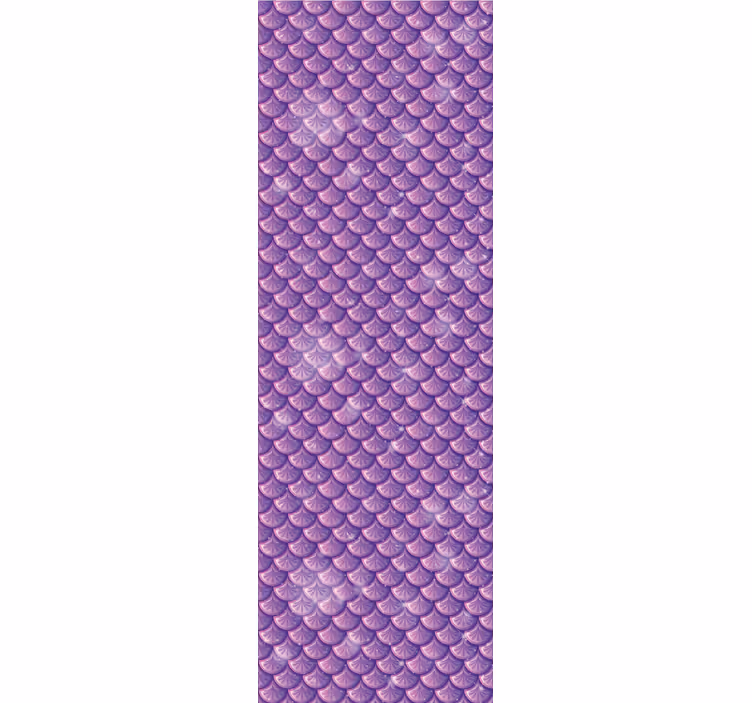 Mermaid Scales wallpaper lilac - TenStickers