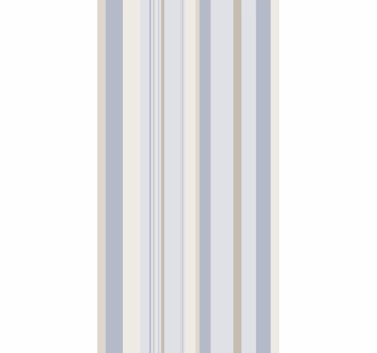 Gray elegant motif wallpaper vertically striped - TenStickers