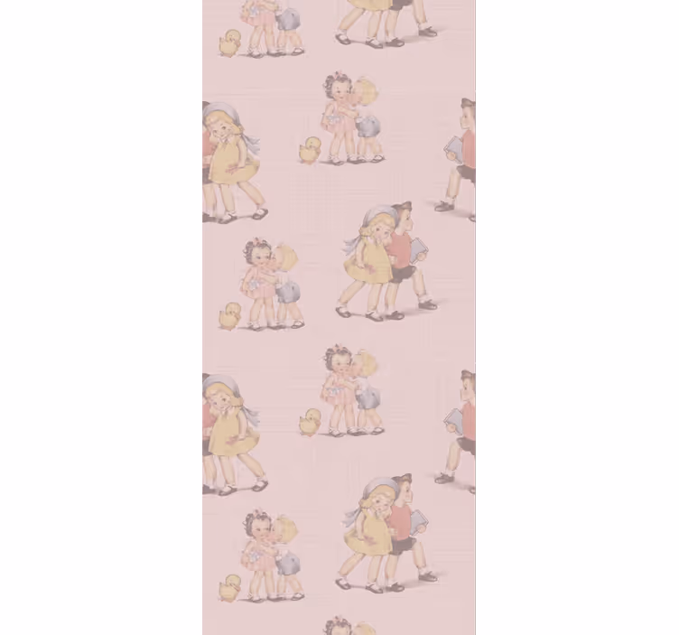 Charming Childhood nursery room wallpaper - TenStickers
