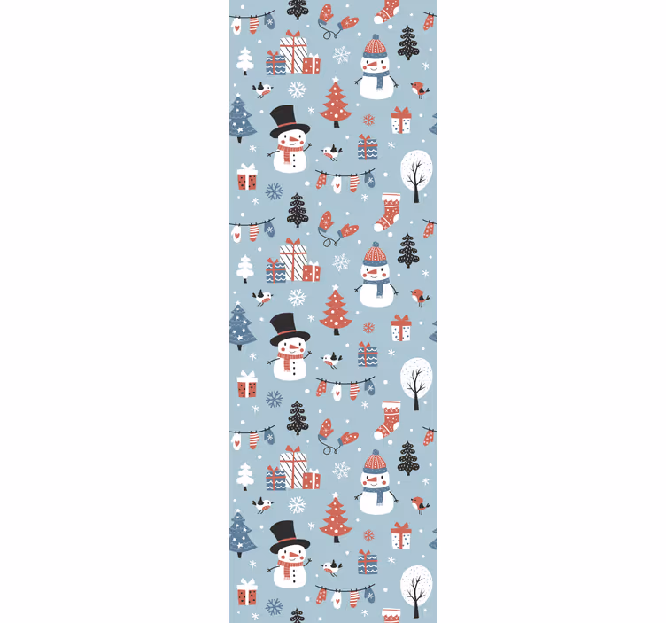Festive Seasonal Pattern holiday christmas wallpaper - TenStickers