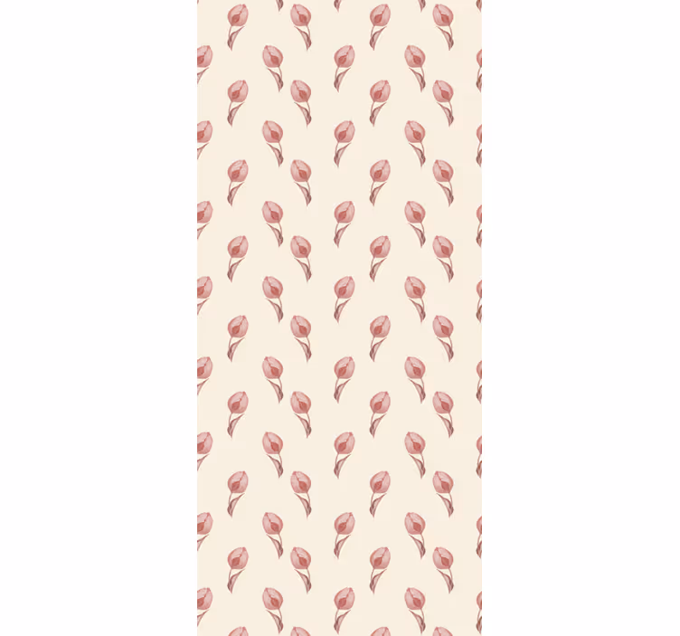 Floral Seamless Pattern flowers wallpaper - TenStickers
