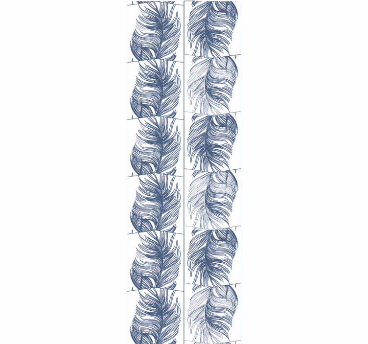 Feathered Foliage leaves wallpaper - TenStickers