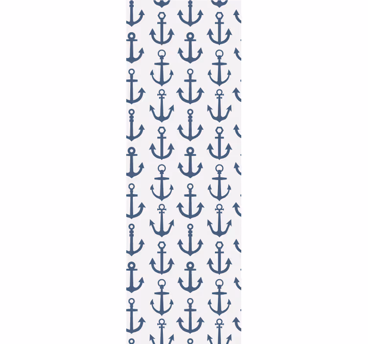 Hampton Style anchor set abstract wallpaper - TenStickers