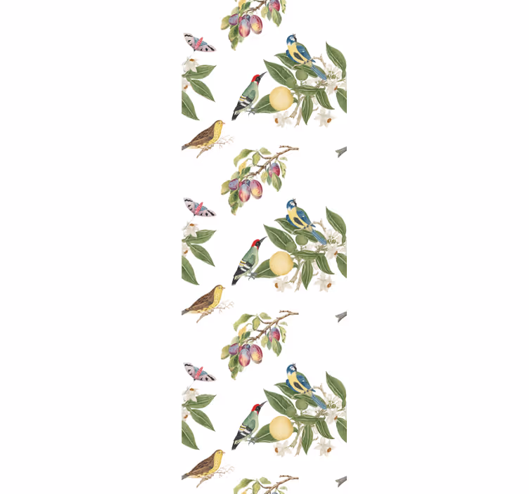 Colorful paradise birds in wallpaper - TenStickers