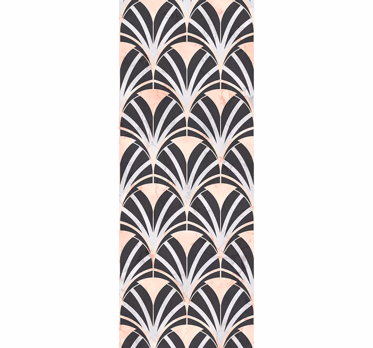 Art deco marble effect pattern tile wallpaper - TenStickers