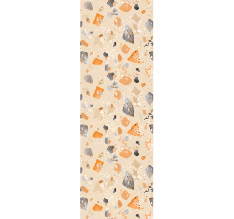 Monochromatic terrazzo pattern wallpaper - TenStickers