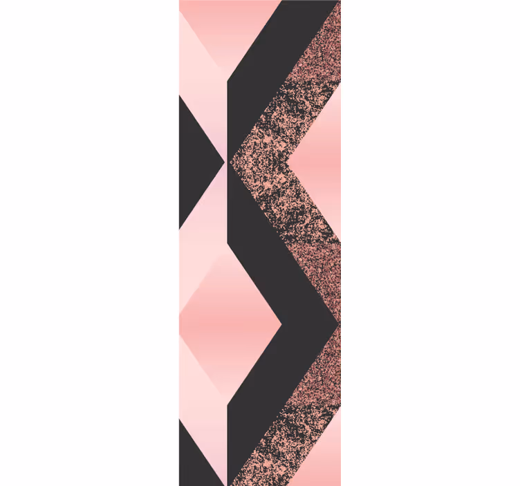 Abstract pink pattern wallpaper geometric - TenStickers