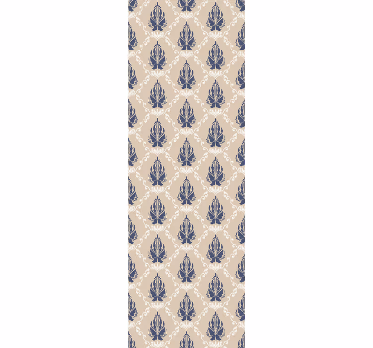 Leafy Floral Motif baroque wallpaper - TenStickers