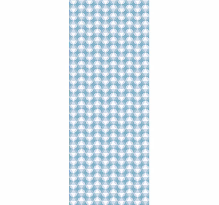 Nordic style with blue pattern wallpaper - TenStickers