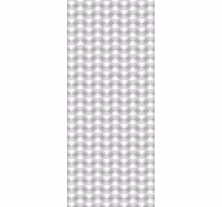 Gray Circular Pattern goemetric wallpaper - TenStickers