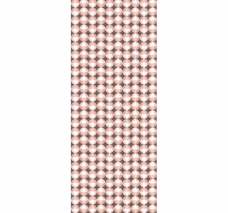 Beige patterned motif polka dots wallpaper - TenStickers