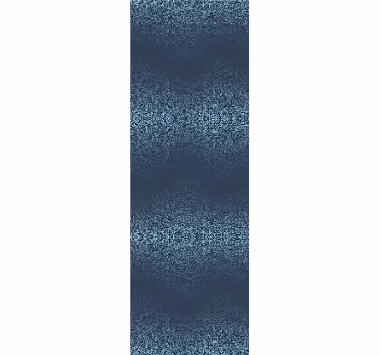 Retro  blue square dotted rustic wallpaper - TenStickers