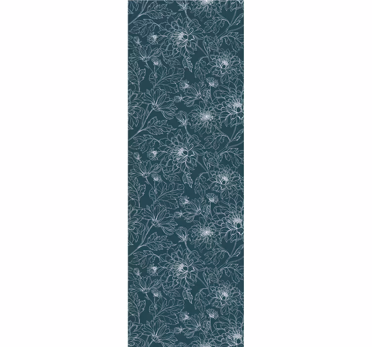 Floral Textured Elegance flowers wallpaper - TenStickers