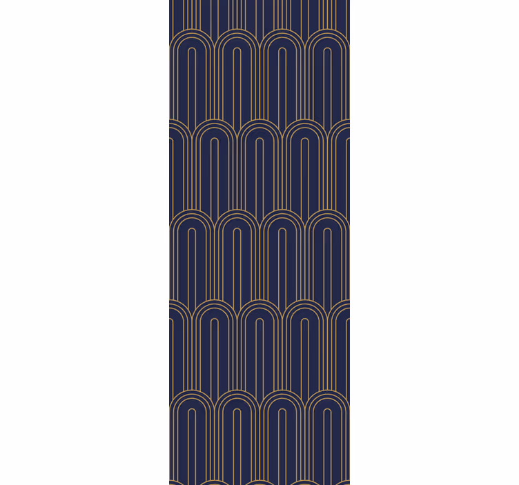 Arched Line Pattern contemporary wallpaper - TenStickers