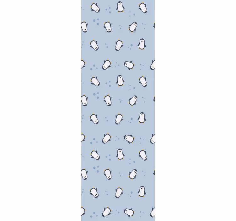 Seamless penguin pattern children's wallpaper - TenStickers