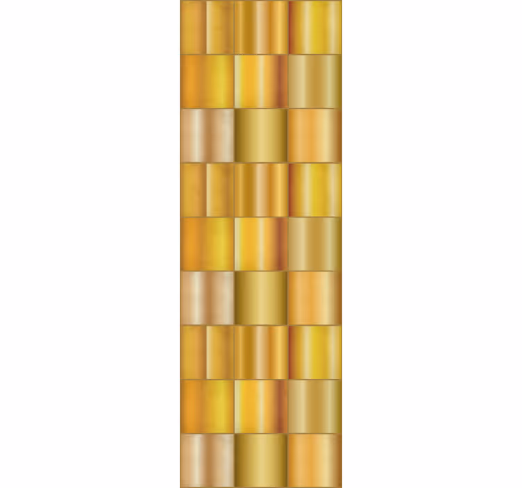 Golden geometric pattern textured wallpaper - TenStickers