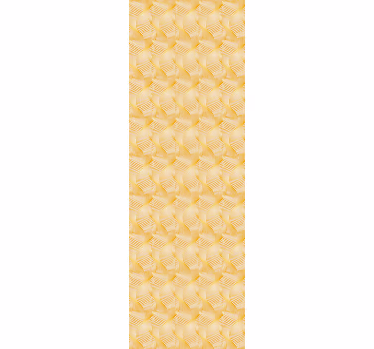 Gold foil wave Illusion modern wallpaper - TenStickers