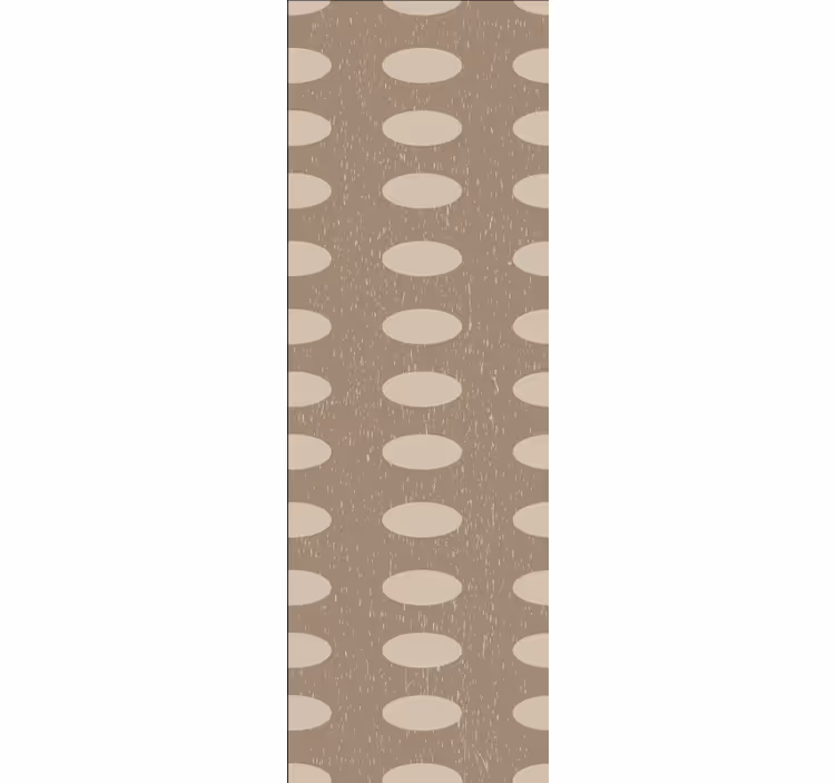 Geometric brown circle pattern spotty wallpaper - TenStickers