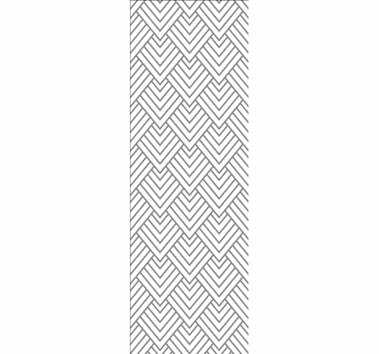 White Geometric Triangle Wallpaper - TenStickers