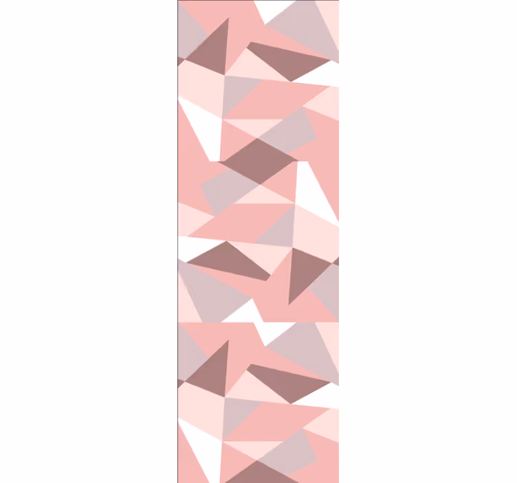 Geometric rosa Triangle Wallpaper - TenStickers