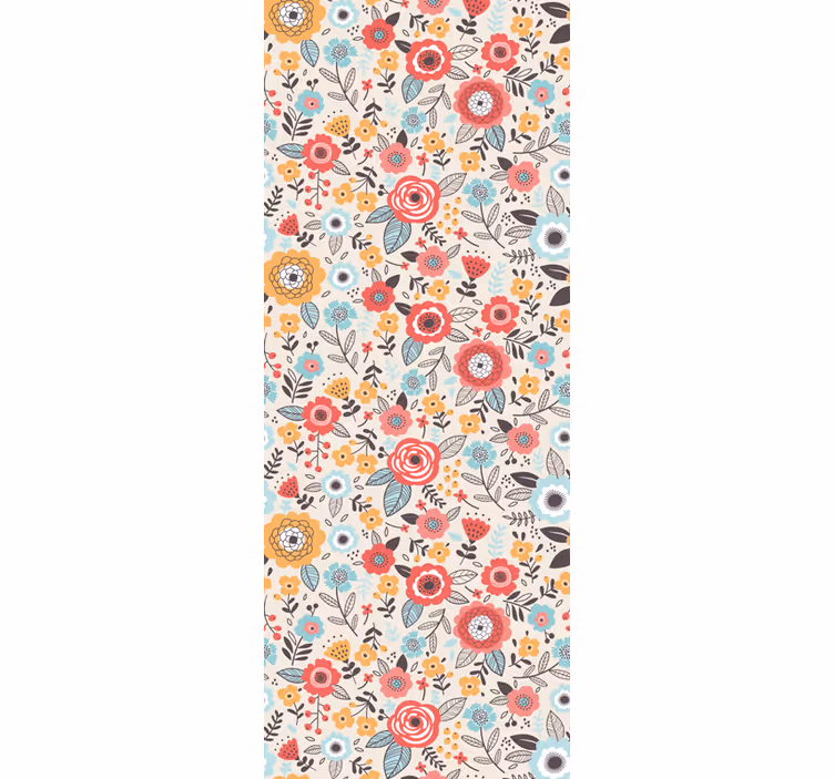 Flowerprint 'Ditsy' flower wallpaper - TenStickers