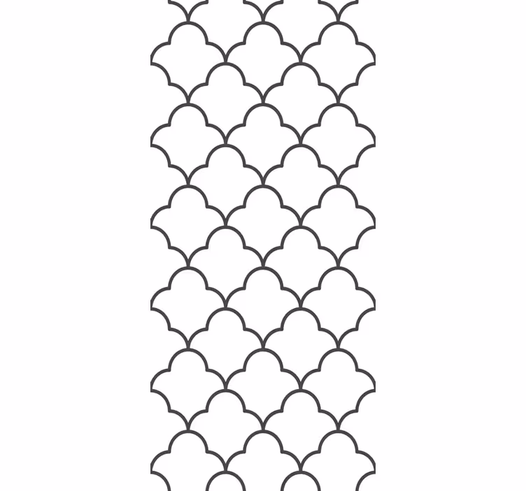 Geometric Moroccan design Kitchen Wallpaper - TenStickers