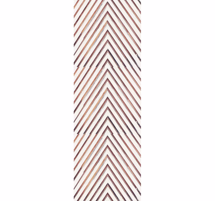 Teak in herringbone  wood effect  wallpaper - TenStickers