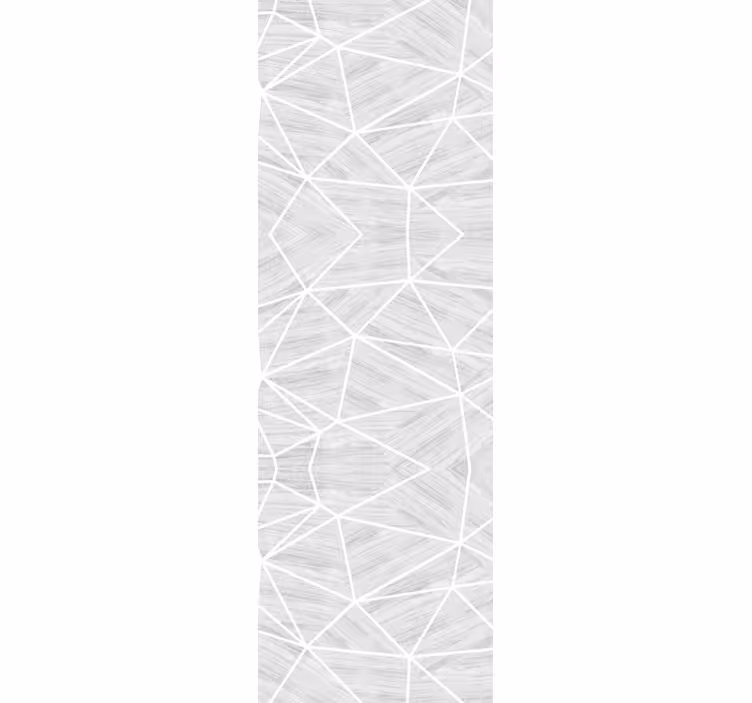 White and silver geometry wood style wallpaper - TenStickers