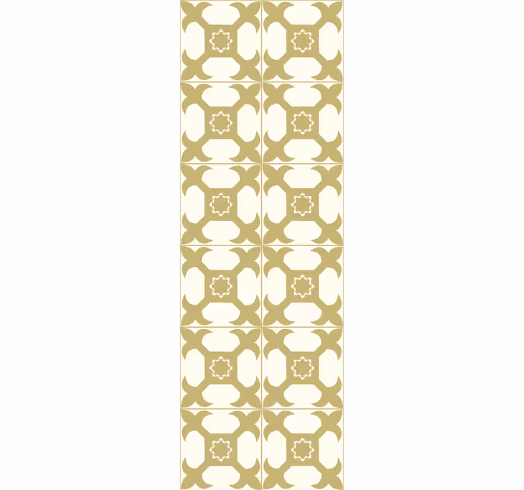 Bright elegant tiles pattern tile wallpaper - TenStickers