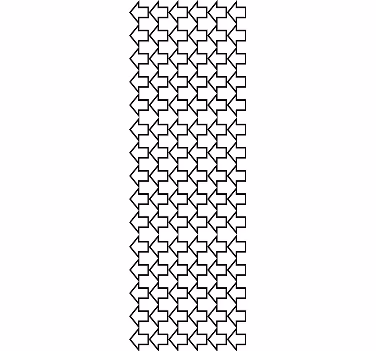 Directional Arrow Pattern wallpaper geometric - TenStickers