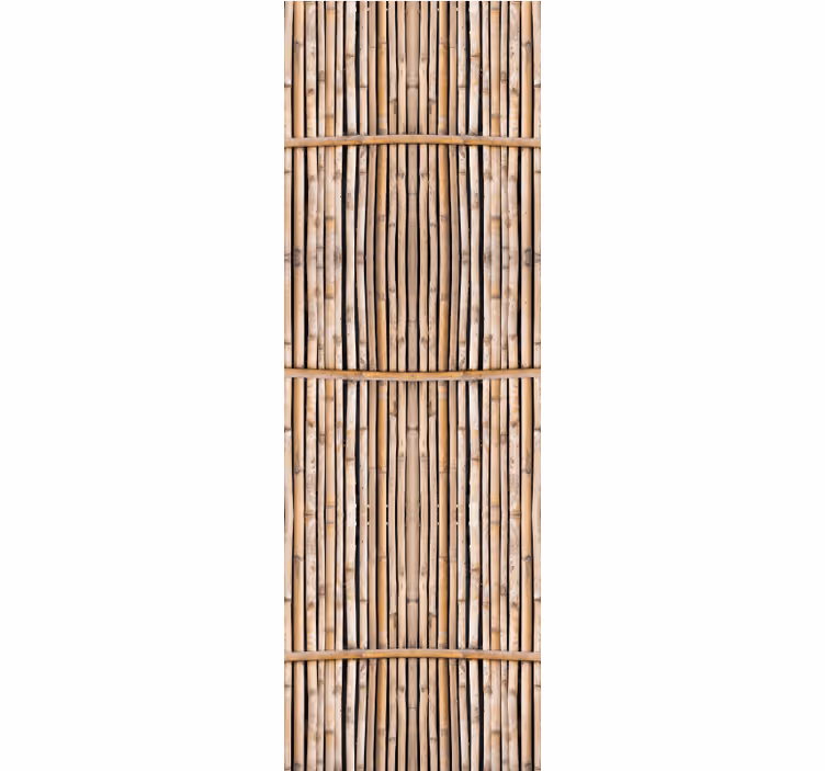 Handcrafted imitation bamboo canes Wallpaper - TenStickers