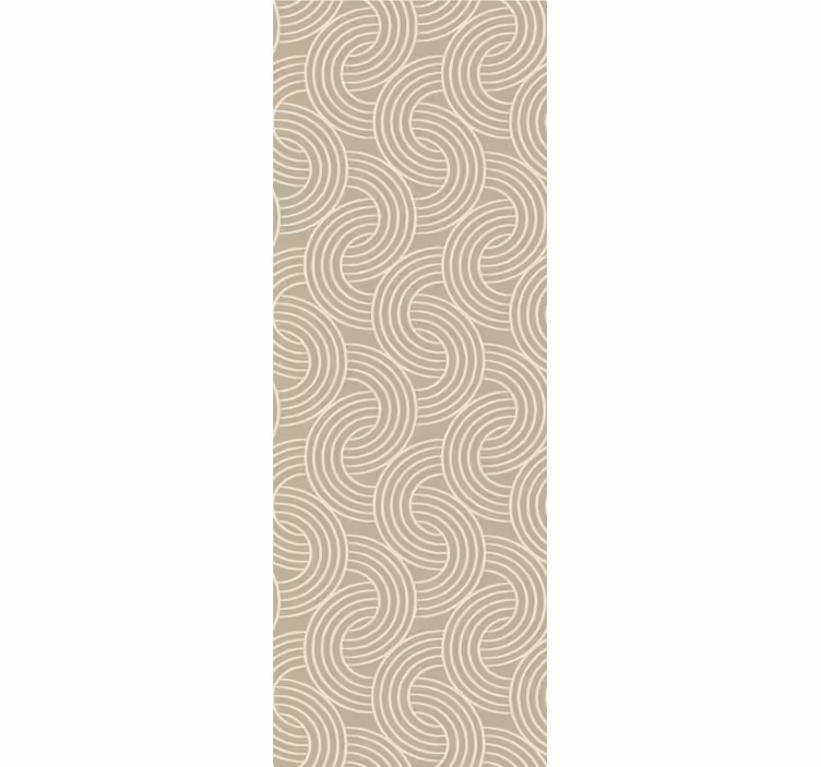 Scandinavian beige pattern wallpaper - TenStickers