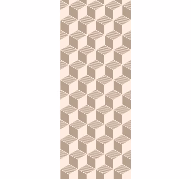 Stylish Cube Pattern wallpaper geometric - TenStickers