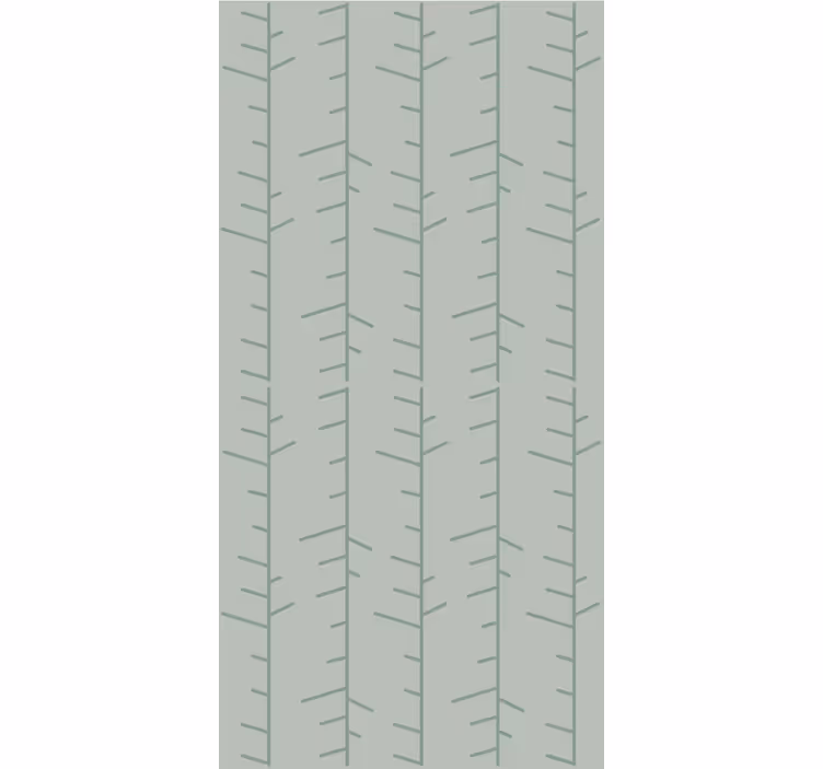 Minimalist green pattern leaves wallpaper - TenStickers