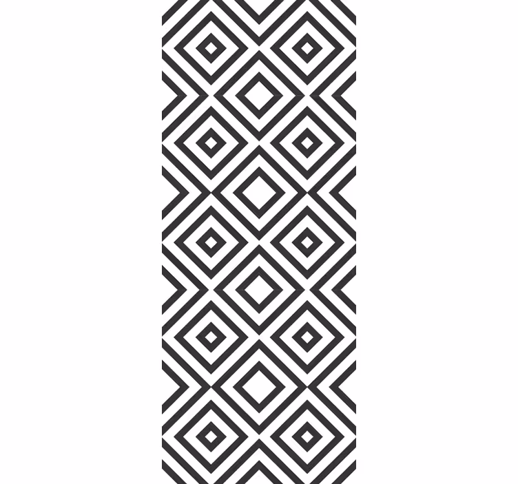 Geometric hypnotism pattern  square Wallpaper - TenStickers