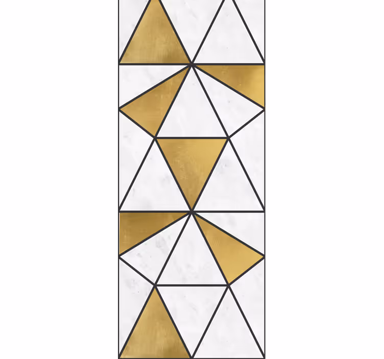 Geometric marble effect triangle wallpaper - TenStickers