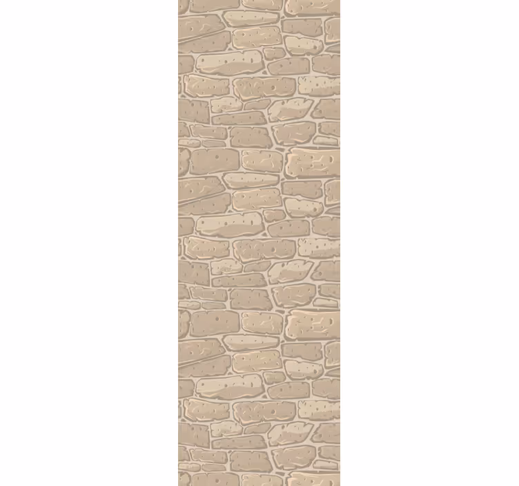 Natural organised motif stone effect wallpaper - TenStickers
