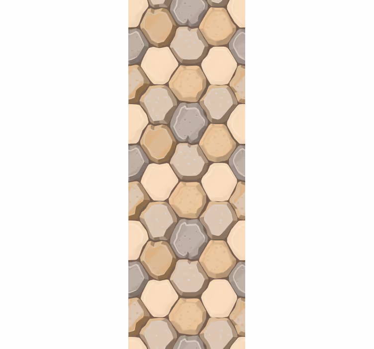 Honeycomb Hexagons textured wallpaper - TenStickers