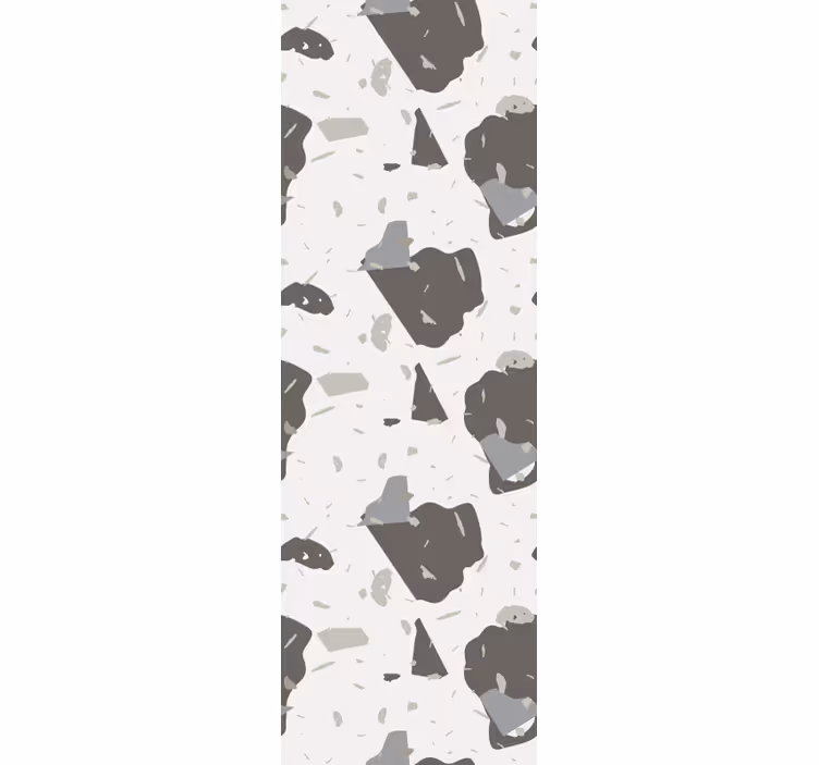 Abstract Grey Shapes textured wallpaper - TenStickers