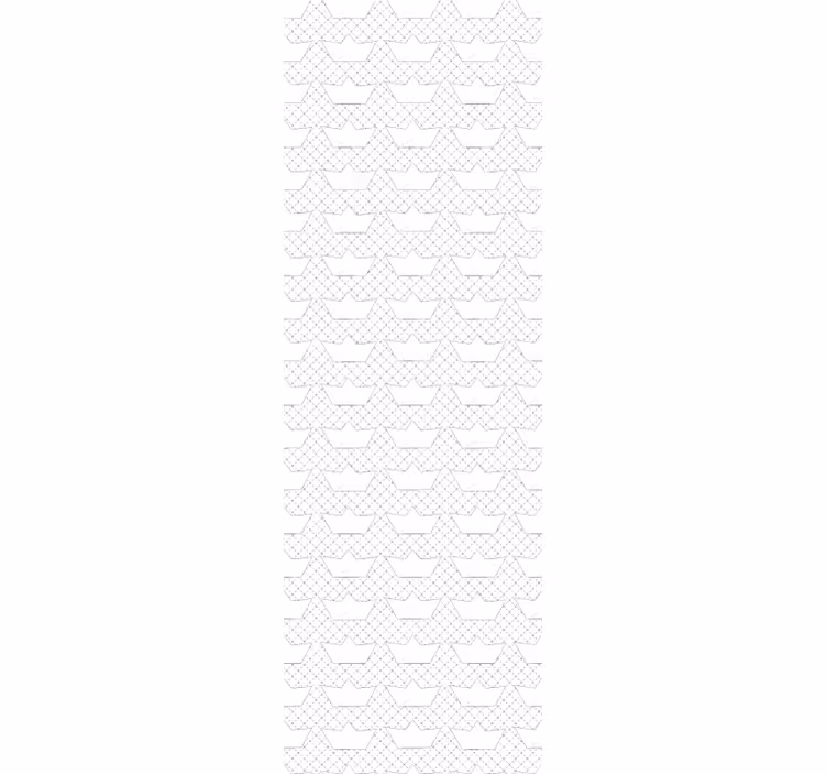 Paper boats pattern wallpaper childrens room - TenStickers