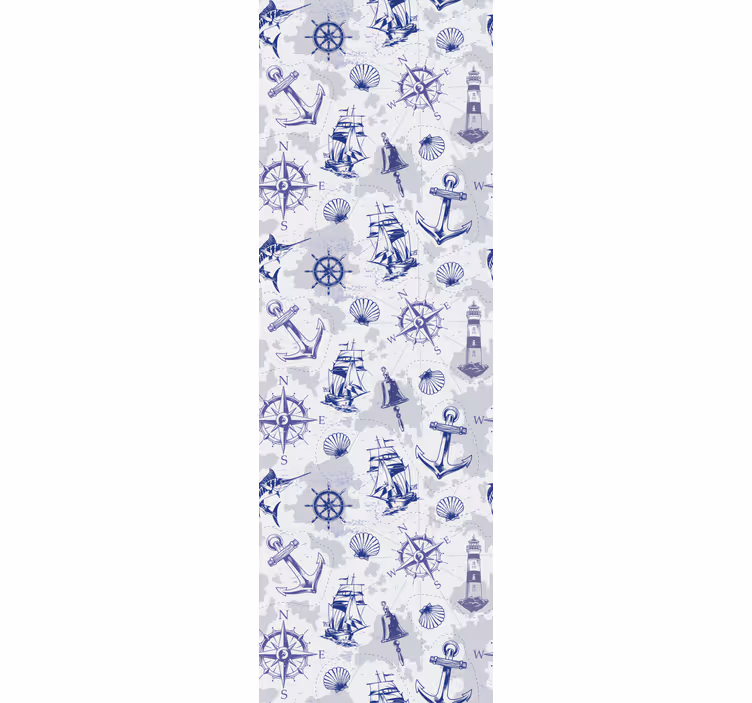 Nautical Theme Elements city wallpaper - TenStickers