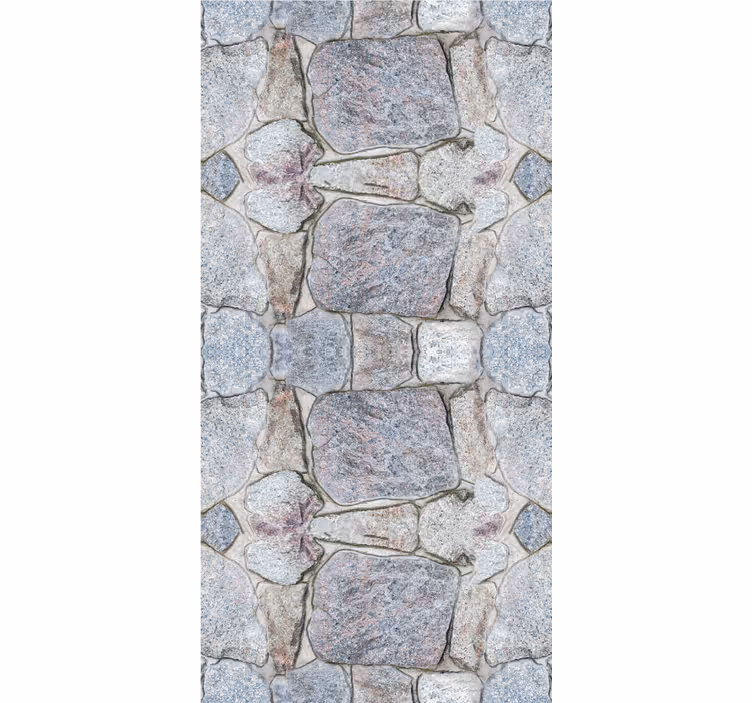 Living area wallpaper realistic rustic stone design - TenStickers